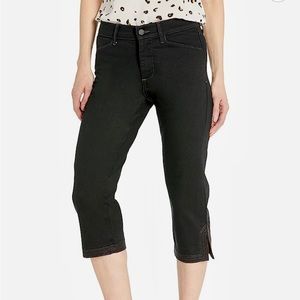 NYDJ Black Ariel Cropped Jeans